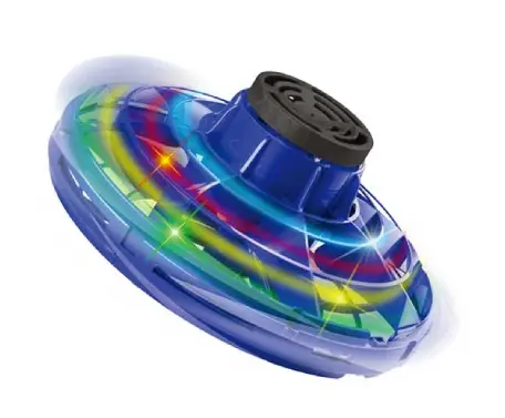 Colorful spinning toy with glowing lights.